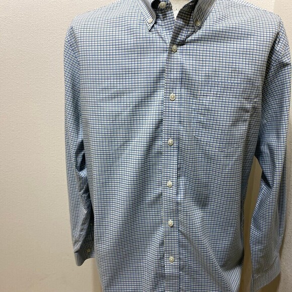 L.L. Bean 100% Cotton Wrinkle Resistant Men's Dress Shirt Size Large REG - Picture 2 of 7